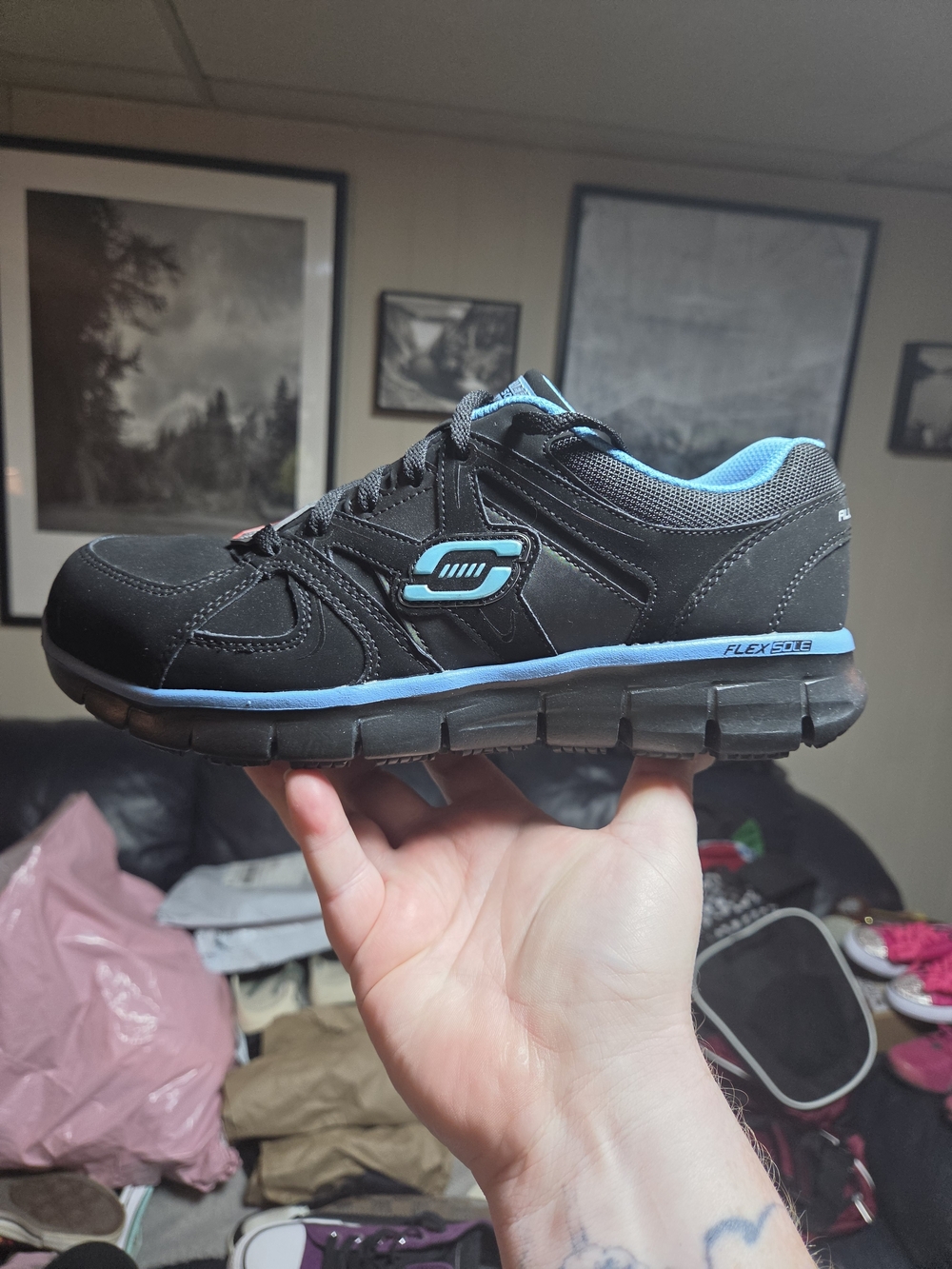 Skechers Womens Work Synergy Sandlot Work Shoe
